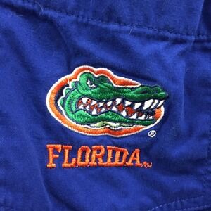 Three Square Florida Gators Mens XL Blue Cotton Button Down Shirt Long Sleeve